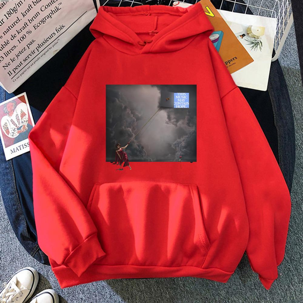 RAYE This Music May Contain Hope Second Album Cover Print Hoodies  Fashion Men Women Clothing Long Sleeve High Street Y2K Hoody