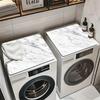 Wabi-Sabi Style Anti-Slip Dustproof Washing Machine Lid Cover Pad with Water Absorption.