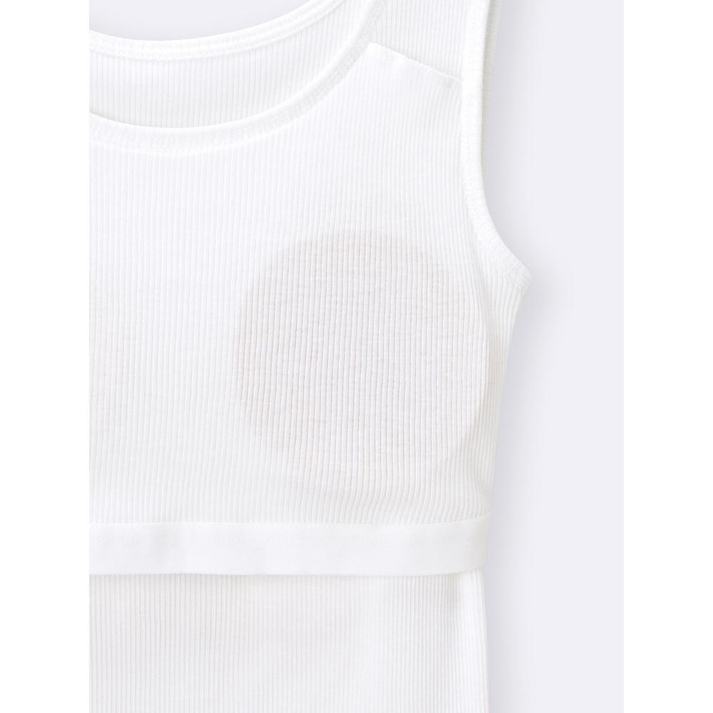 Gu By Uniqlo Girls Bra Feel Petite Rib Tank Top