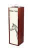 Akhal-Teke - Wine Box with a Horse, Alcohol Box with Graphics, Personalized Gift Box from the Art-Dog Brand