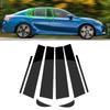 8Pcs Car Polished Black Window Pillar Door Post Trims Cover BC Column Panel Stickers For Toyota Camry 2018 2019 2020 2021-2024