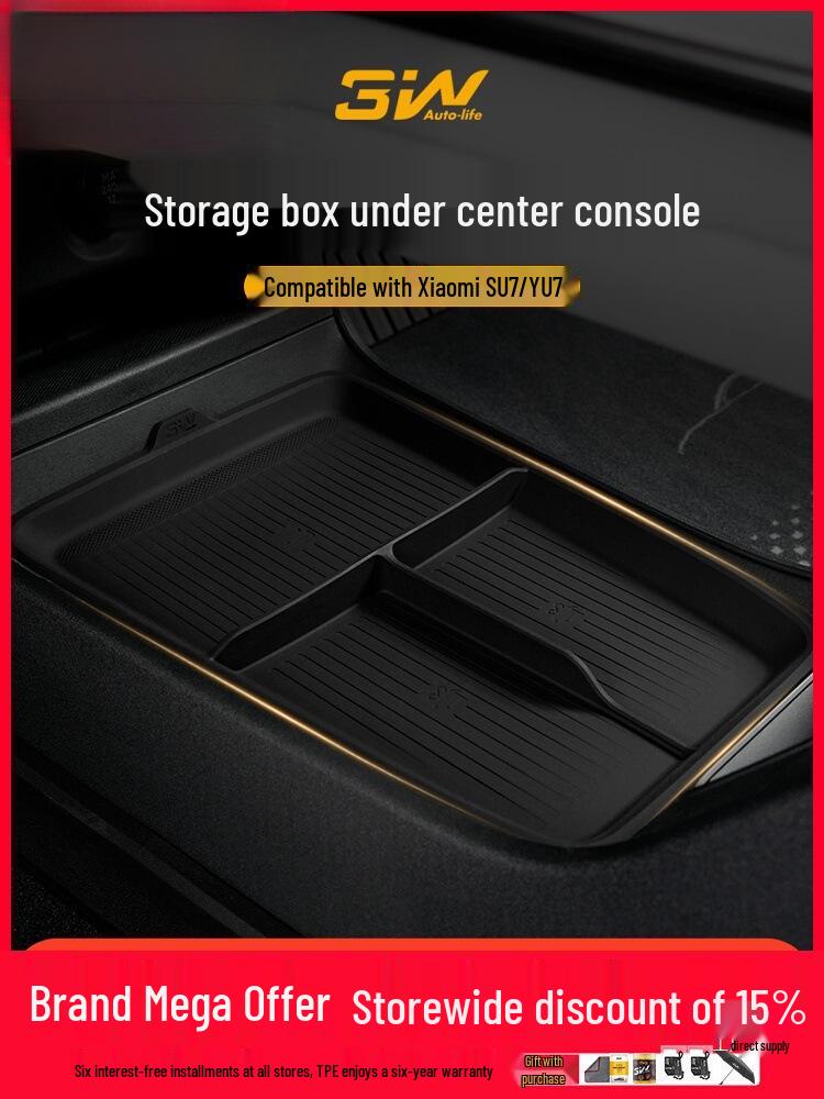 3W Xiaomi YU7/SU7/Ultra Center Console Armrest Storage Box
