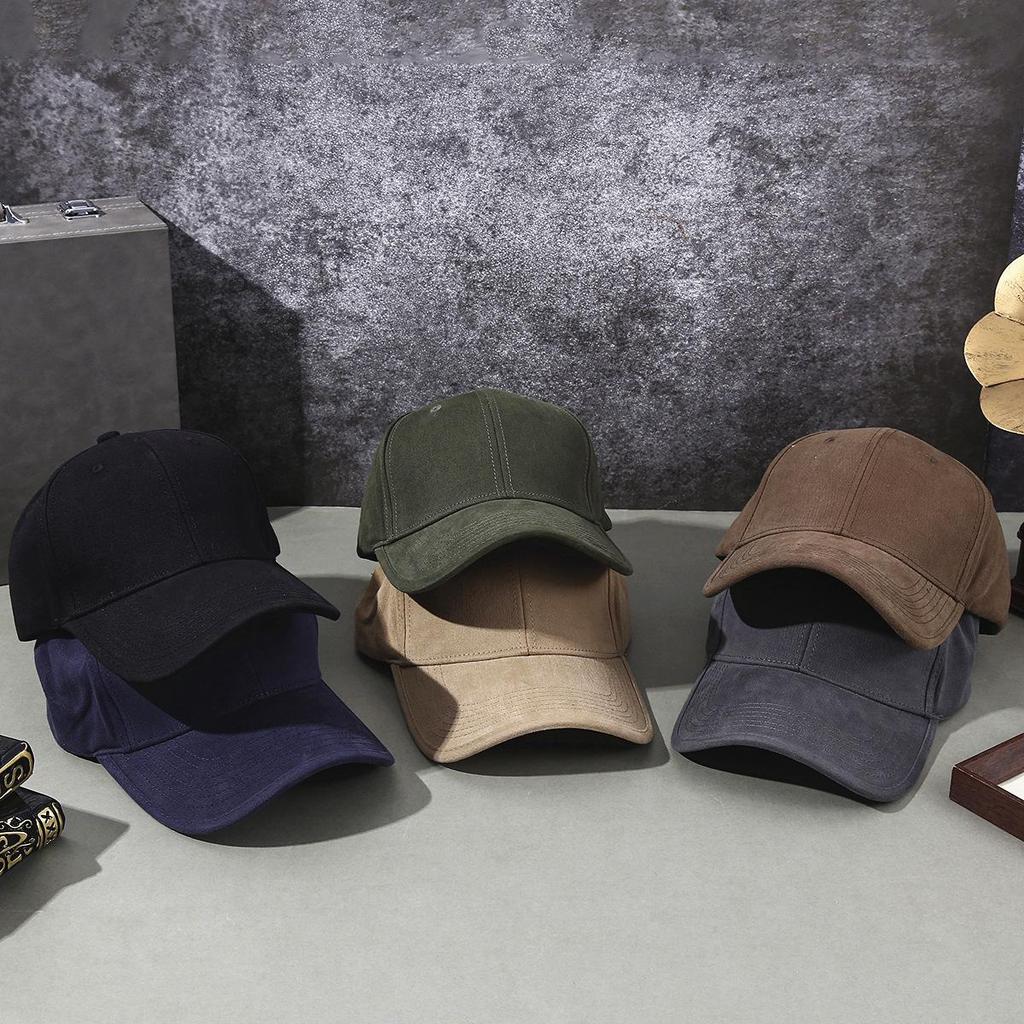 Premium Textured Hard-Top Baseball Cap: Stylish, Brushed Fabric, Enhances Facial Slimness for Adults