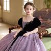 Girls' High-End Hepburn Style Princess Winter Evening Gown