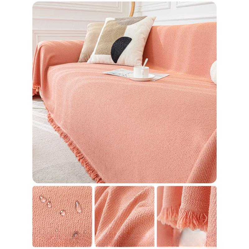 Cream Style Plush Sofa Cover Towel Autumn and Winter Non-Slip Sofa Cover All-Inclusive High-Grade Anti-Scratching Cushion Blanket