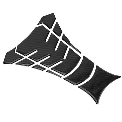 Fibra de Carbono Motocicleta Combustible Aceite Gas Protector de Almohadilla de Tanque Calcomanías Adhesivas Universal