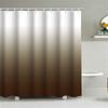 Gradient Digital Print Shower Curtain Waterproof Polyester Fabric Shower Curtain Bathroom Privacy 120x200cm 180x200cm