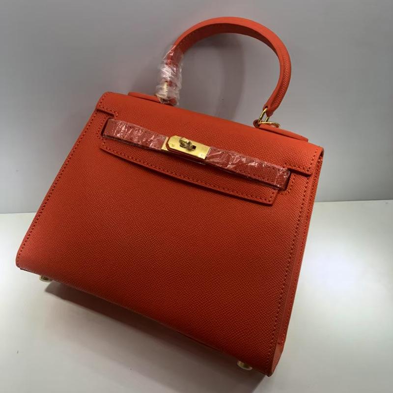 2025 New women's bag palm pattern second generation KellI bag cowhide mini Kelli bag shoulder bag crossbody handbag