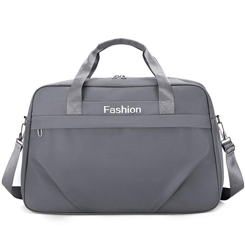 

Большая вместимость, портативная дорожная сумка, для активного отдыха, простая, модная, для спортивных тренировок, йоги, можно использовать с ручкой-тележкой, фитнес-сумка Small серый