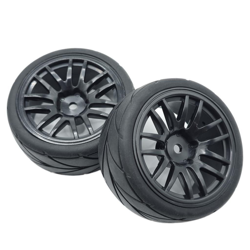 1/10 RC Racing Tires & Wheel Rims Hub 12mm Hex for 1:10 RC On Road Car Tamiya TT01 TT02 XV01 XV02 PTG-2 TA06 HSP HPI Kyosho