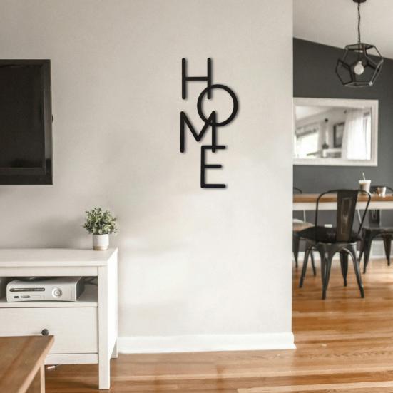 Dřevěná nástěnná dekorace HOME Farmhouse Rustic Duté písmeno Nástěnné umění Domov Ložnice Obývací pokoj Kuchyně Nástěnné dekorativní znamení