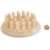 Dřevěná Memory Match Chess Game Stolní vzdělávací dětská stolní hra