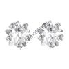 X6HE Geometric Star Studs Earrings Cubic Zirconia Gemstones In Assorted Color Comfortable All Day Wear
