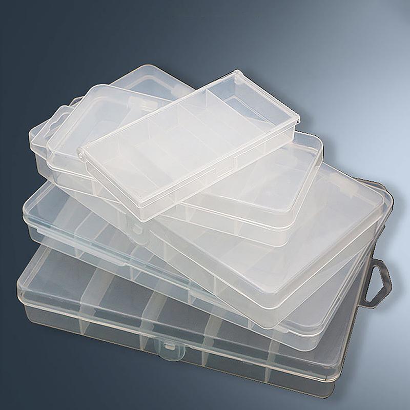 Transparent 5 Compartments Fishing Tackle Box Storage Case Fly Fishing Lure Spoon Hook Bait Case Boxes Fishing Accessories Tools