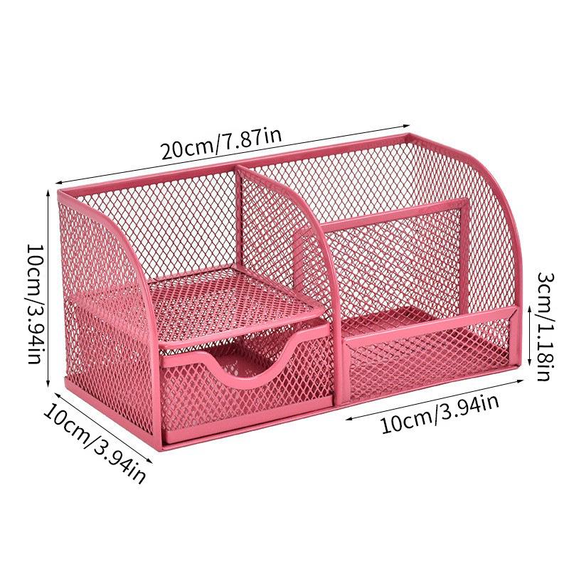 

Little Seven Desktop Pen Holder - Office Stationery Organizer with Multiple Compartments