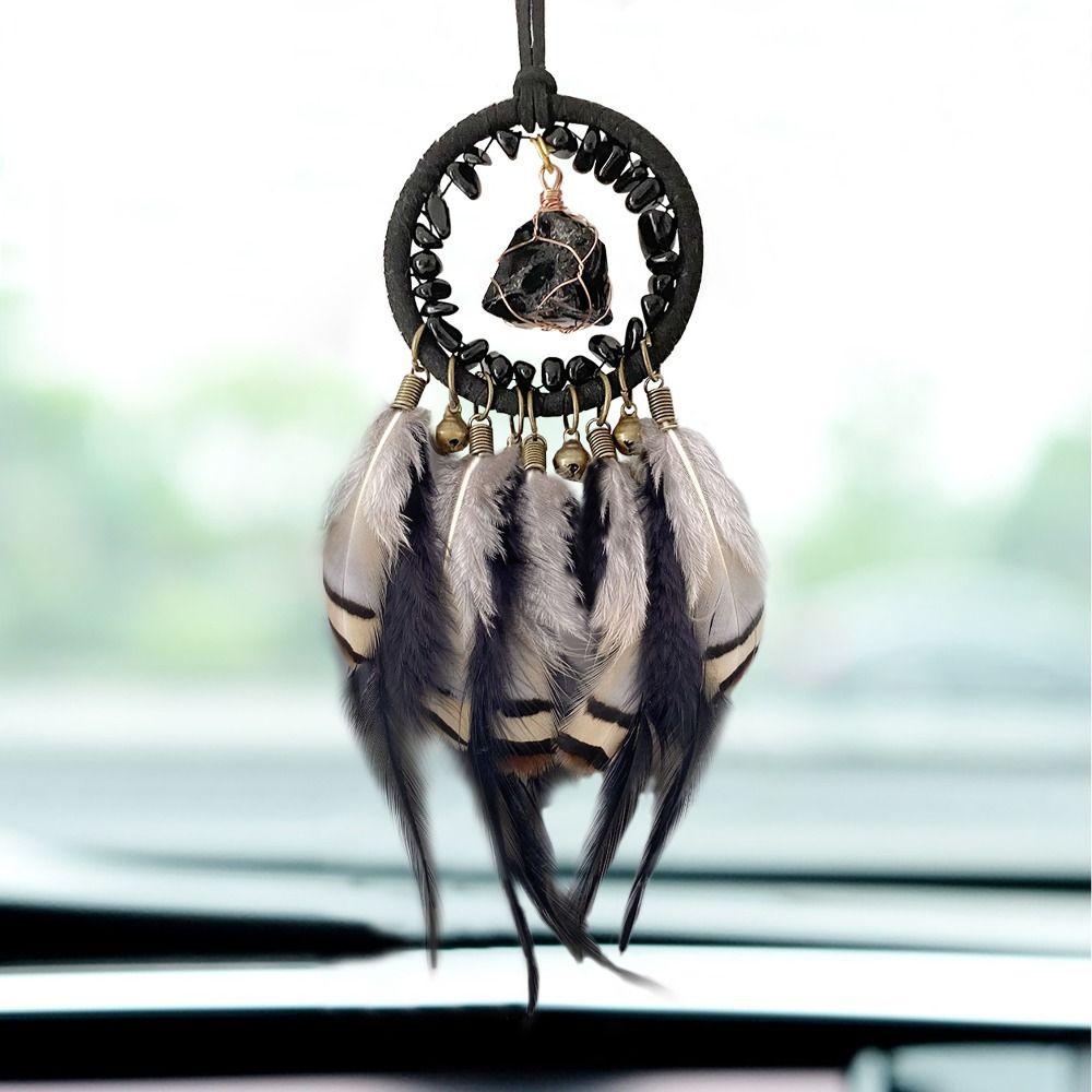 Car Pendant Dream Catcher Tassels Rearview Mirror Decor Creative Auto Hanger for Car Interior