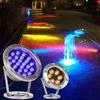 24V Waterproof Colorful LED Swimming Pool Light Scenic Fish Pool Spotlight Stainless Steel LED Underwater Lights