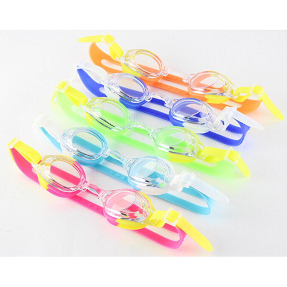 Children Ajustable Anti-UV Swimming Goggles Cartoon Glasses Anti-fog Swimming Accessories
