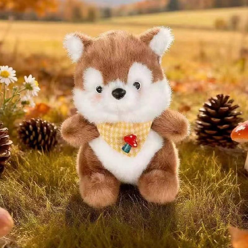 Série Jardim Coelho Raposa Esquilo Brinquedo de Pelúcia Com Algodão PP Para Decoração de Sala de Brinquedos Infantil