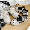 Board shoes 22 new low-top casual leather shoes punched and breathable sports niche hip-hop hip-hop shoes