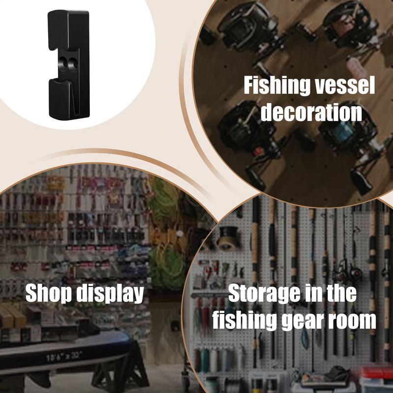 Fishing Reel Holder Wall Mount Fishing Reel Storage Storage Organizer Quick-Release Hanger For Garage Door Beach Shore Catfish