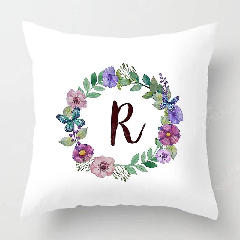 Personalized letter printed pattern pillowcase for home bedroom living room sofa decoration throw pillow pillowcase