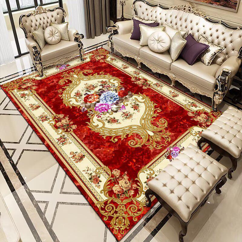 European Style Living Room Carpet Bedroom Living Room Decorated Carpet Sofa Coffee Table Mat