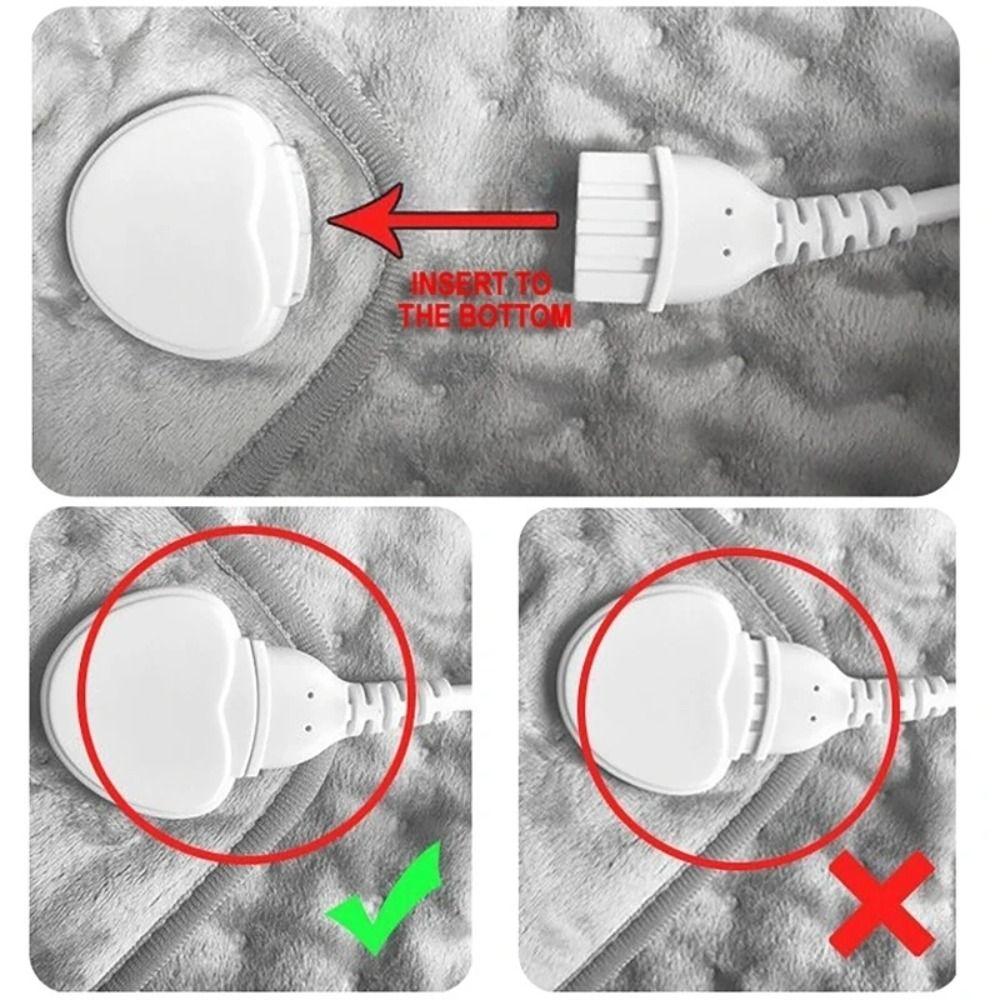 Timed Heating Electric Heating Pad 6-Speed Timing Functions Intelligent Blanket  Neck Massage