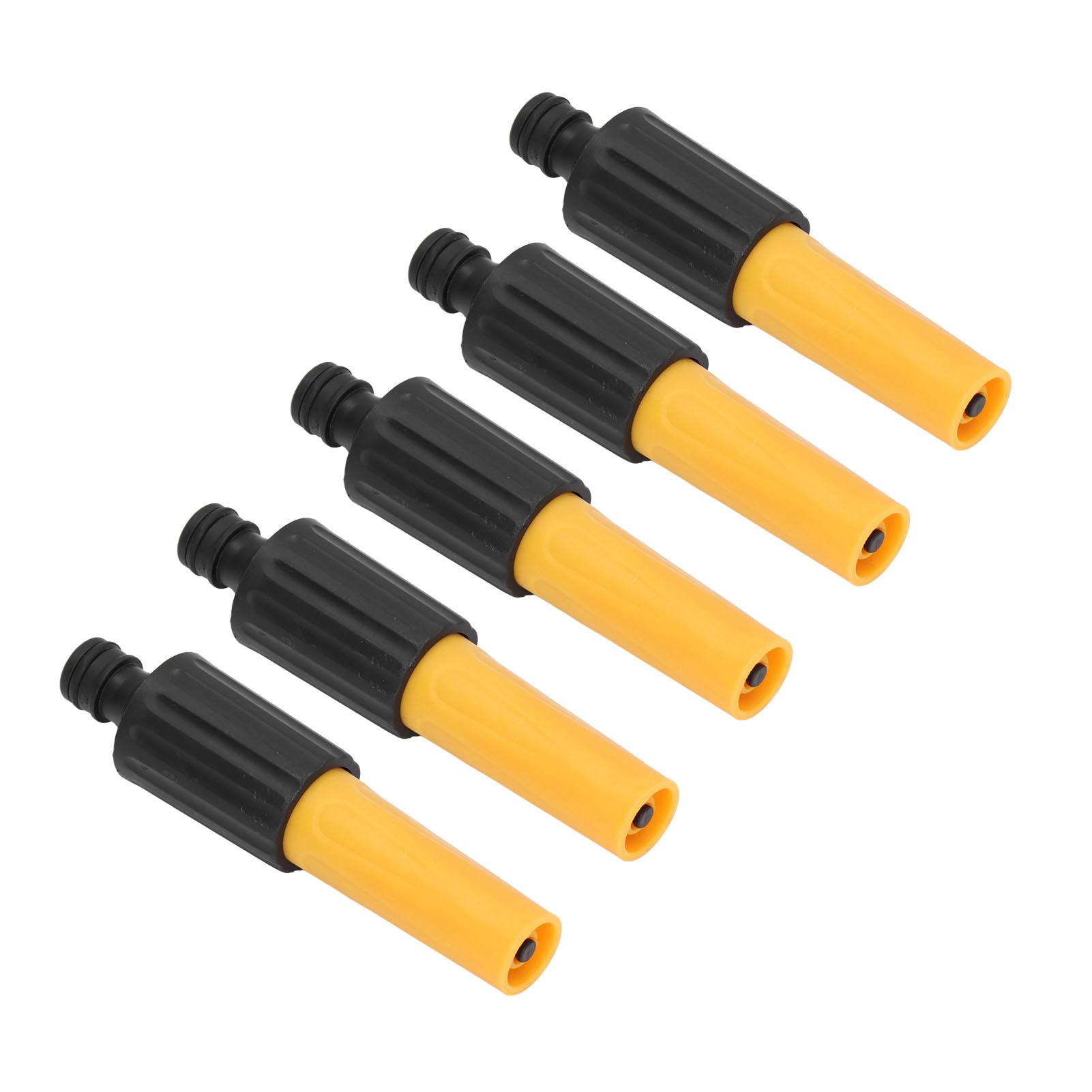 

5 шт. насадка для шланга высокого давления ABS желтый черный садовый инструмент для полива с покрытием TPR Soft Grip