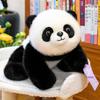 Multi-functional Party Style Gray and White Dog Plush Toy Children's Comfort Pillows Can Be Lying or Sitting Panda Ornaments Birthday Gifts