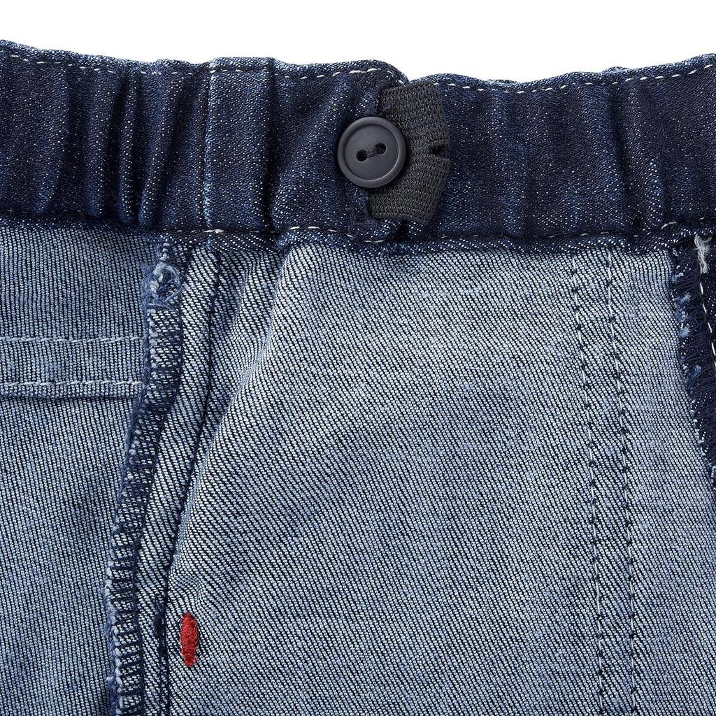 MIKIHOUSE HOT BISCUITS Denim Skirt, Indigo Blue, for Boys and Girls, Baby, Kids, Size M (100-110cm), Product Code: 71-1701-450