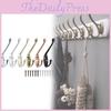Modern Zinc Alloy Double Coat Hook For Bathroom And Closet Storage