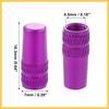 BULLSPANN Bicycle Aluminum Alloy Valve Cap French Valve Tire Dust Cover Set of 4 Mountain Bike Road Bike Purple