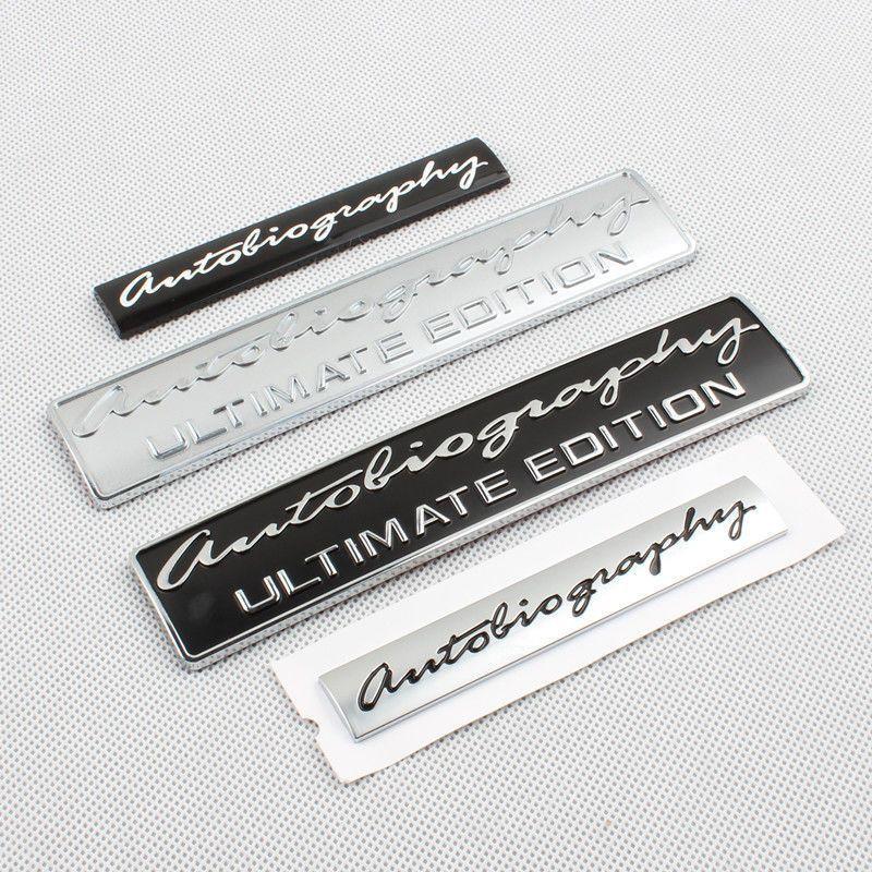 3D Autobiography Signature Trunk Badge Sticker For Range Rover
