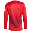 Adidas Manchester United 24/25 Home Jersey With Brand Logo Letter Print Pattern, Crew Neck, Long Sleeve Unisex Tops Red IT1971
