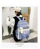 Stylish Korean Style Backpack Set for School: Large Capacity Fashion Shoulder Bag for Girls