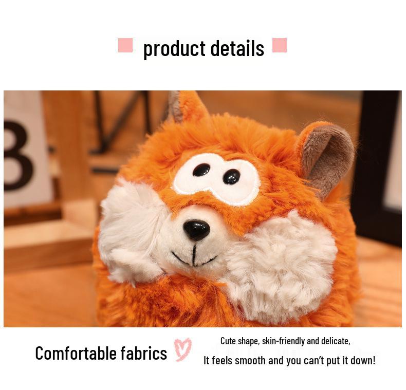 Cute Forest Animals Plush Toys - Lamb, Fox, Bear & Wolf