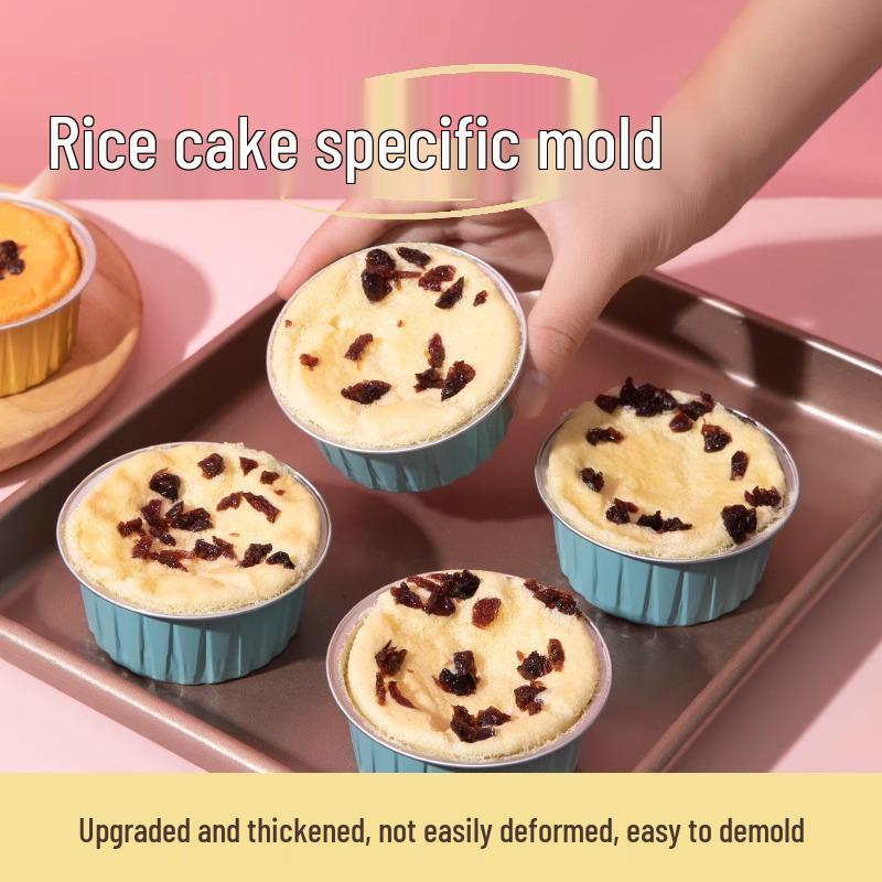 Compact Reusable Tin Foil Egg Tart Molds for Air Fryer & Oven Baking