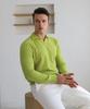 Bestfit Soft Muscle Fit Open Collar Neck Long Sleeve Knit (Type B)
