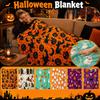 Halloween Flannel Blanket Soft Throw for Couch Sofa Bed Cozy Decor