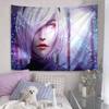 YoRHa 2gou Bgata Colorful Tapestry Wall Hanging Hippie Flower Wall Carpets Dorm Decor Wall Art Decor