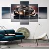 5 Pieces Canvas Wall Arts Poster Painting Cars Spear Wallpaper Home Decor Picture Printing For Living Room Image Artwork
