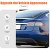 Car Rear Tail Light Cover Compatible with Tesla Model S 2012-2021 Smoked Taillight Shell Trim Cover Tail Light Lamp Cover Guard Trim Frame Protect