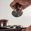 Wooden Handle Coffee Tamper Stainless Steel Base Barista Tool Pressure Hammer  Professional Use