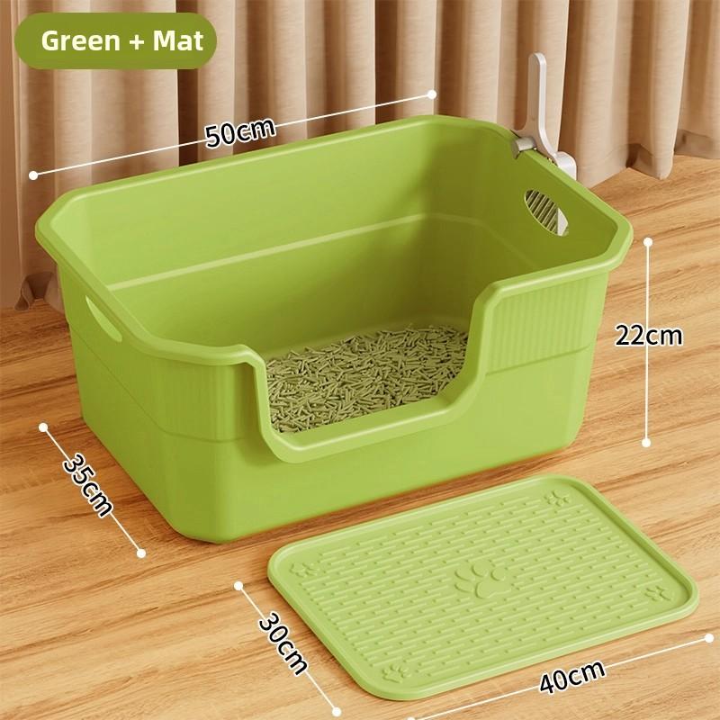 Extra Large Open-Top Litter Box Anti-Spla Giant Size Toilet for S Pet Supplies Sand Pan Special Large Size