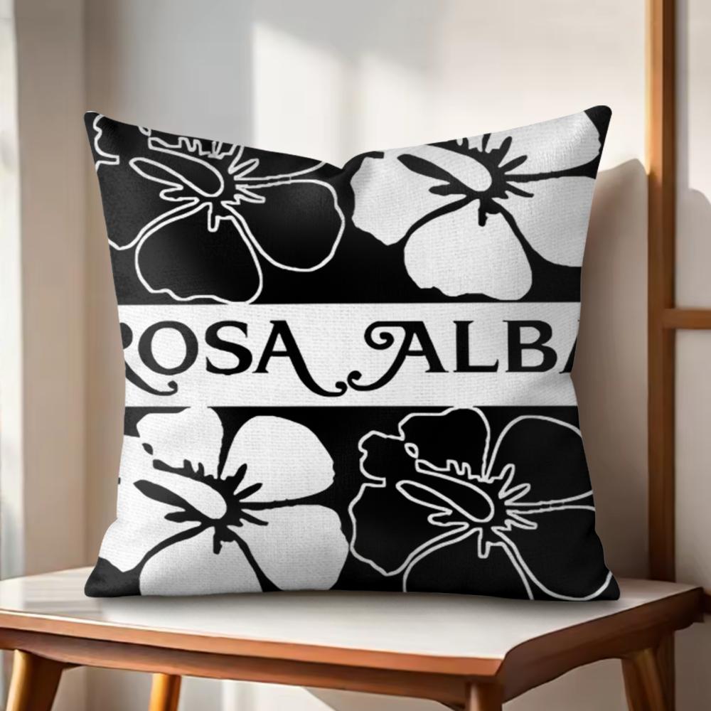 Fashion AALBA RROSA Cushion Cover Natural Linen Organic Fabric DoubleSided Printing Couch Pillow Covers Home Decor