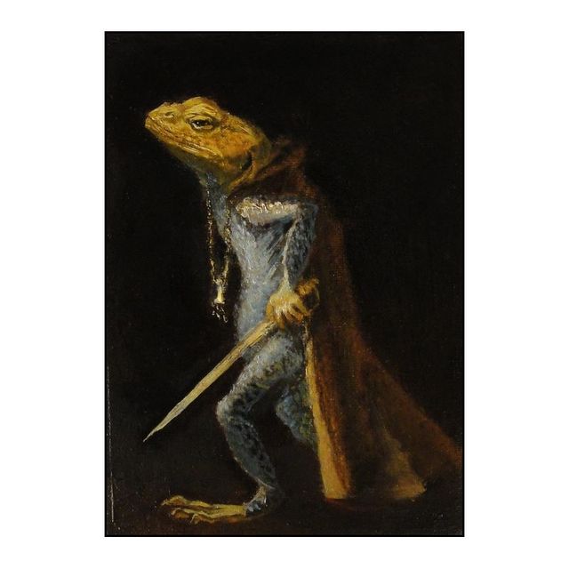 Hundeporträt, Haustierporträt, königliche Renaissance-Tiermalerei, lustiges Poster mit Katze und Hund