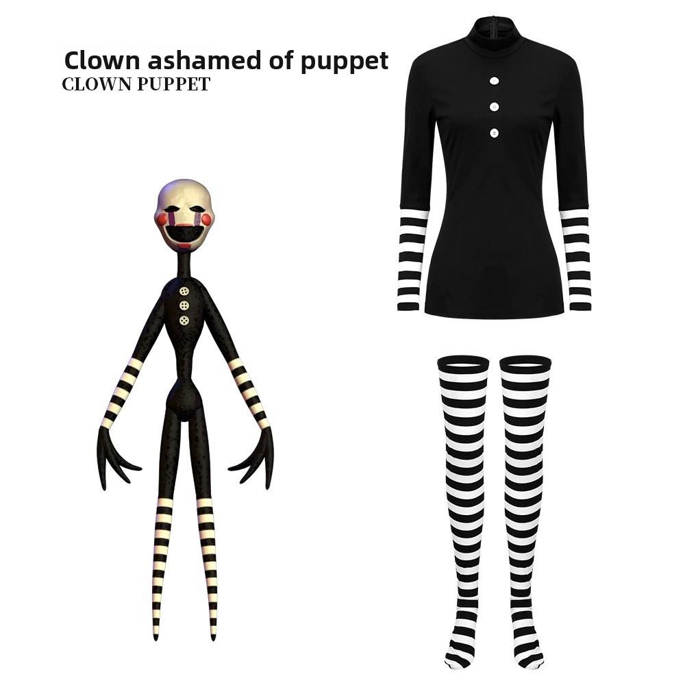 Costume da Marionetta di Five Nights At Freddys con Morbido Materiale in Poliestere per Eventi in Costume e Fan del Cosplay