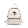 Fashion And High-End Sense, Simple Commute, Large-Capacity Backpack, Personalized White Match Design Sense, Single Shoulder Backpack, Women'S Bag