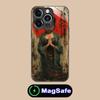 Retro Tattoo Girl Mobile Phone Case for iPhone 17 16 15 14 13 12 11 Air Pro Max Plus Mini MagSafe Glass Colorful Cover Pretty